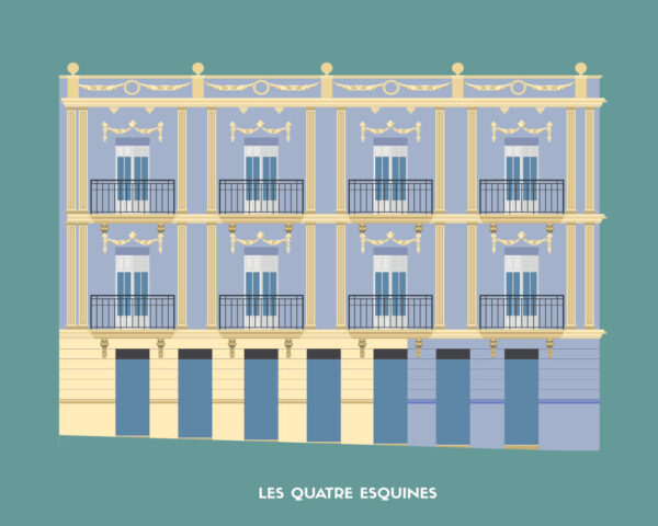 Print Les Quatre Esquines