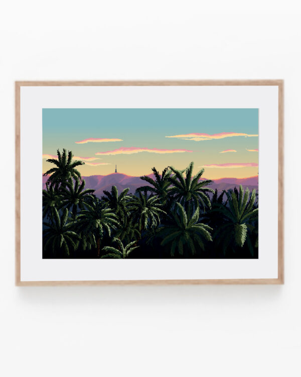 Print Pixelart el Palmeral