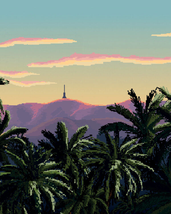 Print Pixelart el Palmeral