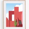 Print Muralla Roja de Calpe - balcón