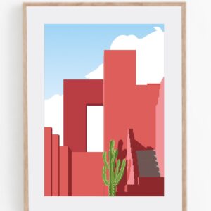 Print Muralla Roja de Calpe - balcón