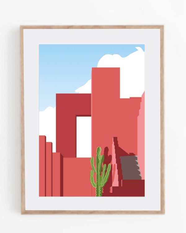 Print Muralla Roja de Calpe - balcón